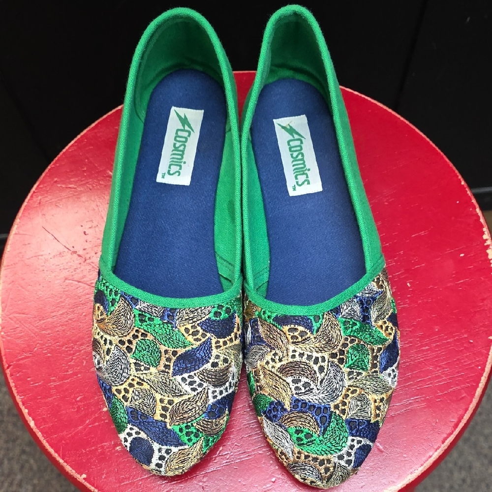 Vintage Cosmics Shoes Ballet Flats Size 8